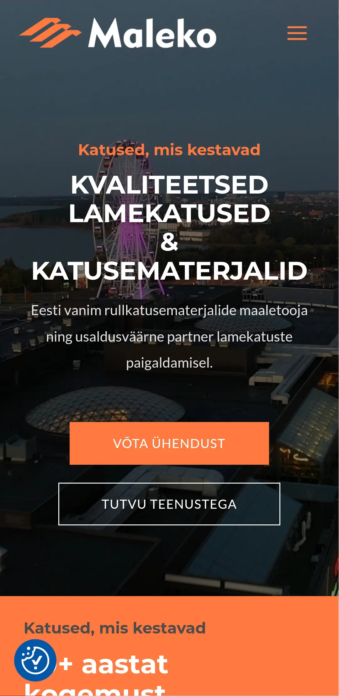 Maleko koduleht – mobiilivaade