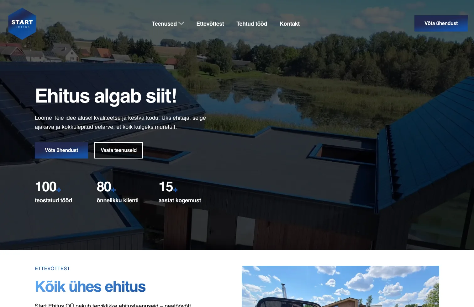 Start Ehitus koduleht